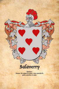 Escudo heráldico del apellido SALAVERRY