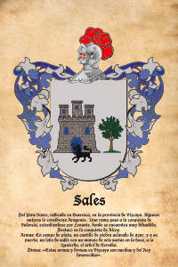Escudo heráldico del apellido SALES