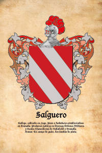Escudo heráldico del apellido SALGUERO