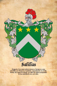 Escudo heráldico del apellido SALILLAS