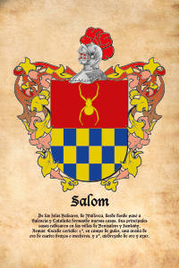 Escudo heráldico del apellido SALOM