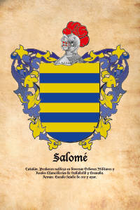 Escudo heráldico del apellido SALOME
