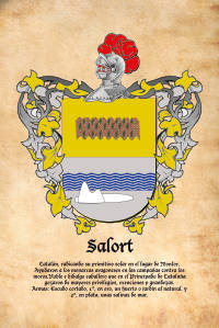 Escudo heráldico del apellido SALORT