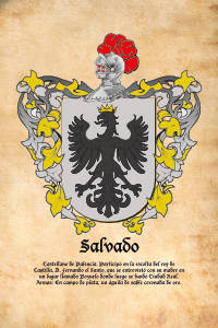 Escudo heráldico del apellido SALVADO