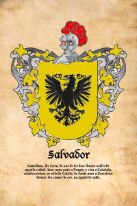 Escudo heráldico del apellido SALVADOR