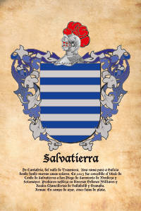 Escudo heráldico del apellido SALVATIERRA
