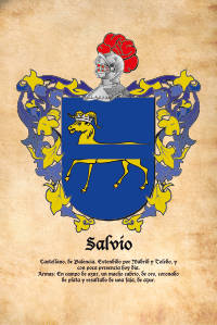 Escudo heráldico del apellido SALVIO