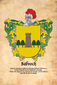 Escudo heráldico del apellido SALVOCH