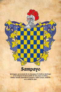 Escudo heráldico del apellido SAMPAYO