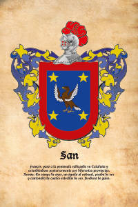 Escudo heráldico del apellido SAN