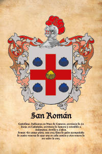 Escudo heráldico del apellido SAN ROMAN