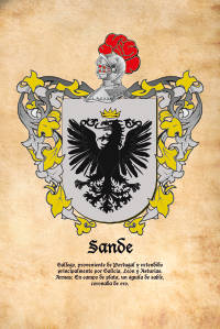 Escudo heráldico del apellido SANDE
