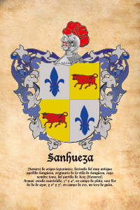 Escudo heráldico del apellido SANHUEZA