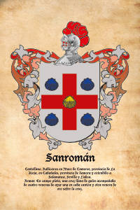 Escudo heráldico del apellido SANROMAN