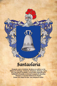 Escudo heráldico del apellido SANTAOLARIA