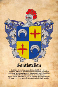 Escudo heráldico del apellido SANTISTEBAN
