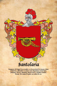 Escudo heráldico del apellido SANTOLARIA