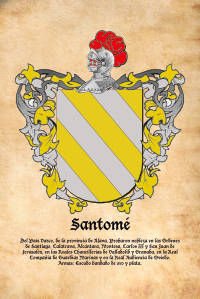 Escudo heráldico del apellido SANTOME