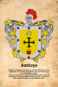 Escudo heráldico del apellido SANTOYO