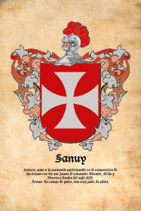 Escudo heráldico del apellido SANUY