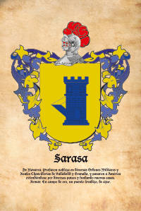 Escudo heráldico del apellido SARASA