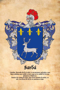 Escudo heráldico del apellido SARDA