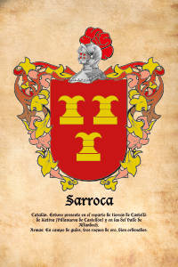 Escudo heráldico del apellido SARROCA