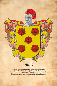 Escudo heráldico del apellido SART
