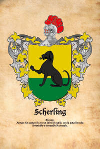 Escudo heráldico del apellido SCHERLING