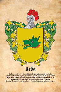 Escudo heráldico del apellido SEBA
