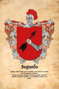 Escudo heráldico del apellido SEGUNDO