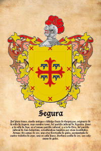 Escudo heráldico del apellido SEGURA