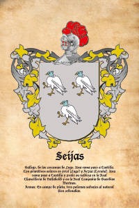Escudo heráldico del apellido SEIJAS