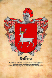 Escudo heráldico del apellido SELLENS