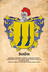Escudo heráldico del apellido SENDIN