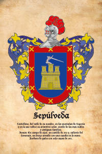 Escudo heráldico del apellido SEPULVEDA