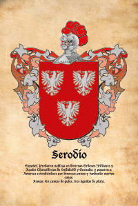 Escudo heráldico del apellido SERODIO