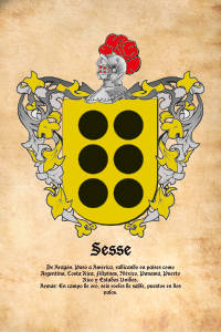 Escudo heráldico del apellido SESSE