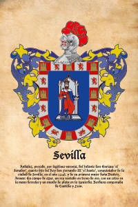 Escudo heráldico del apellido SEVILLA