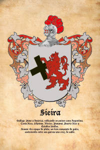 Escudo heráldico del apellido SIEIRA