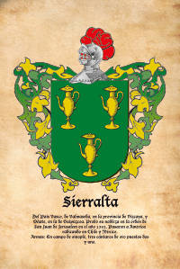 Escudo heráldico del apellido SIERRALTA