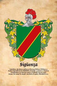 Escudo heráldico del apellido SIGUENZA