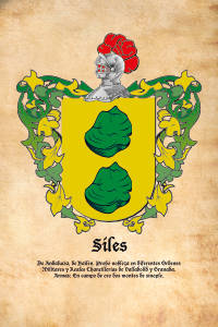 Escudo heráldico del apellido SILES