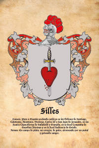 Escudo heráldico del apellido SILLES