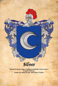 Escudo heráldico del apellido SILVER