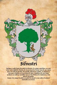 Escudo heráldico del apellido SILVESTRI