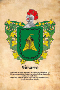 Escudo heráldico del apellido SIMARRO