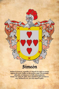 Escudo heráldico del apellido SIMEON