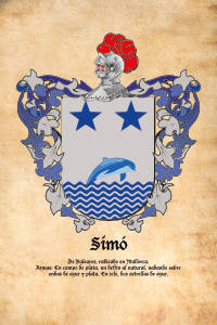 Escudo heráldico del apellido SIMO