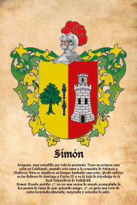 Escudo heráldico del apellido SIMON